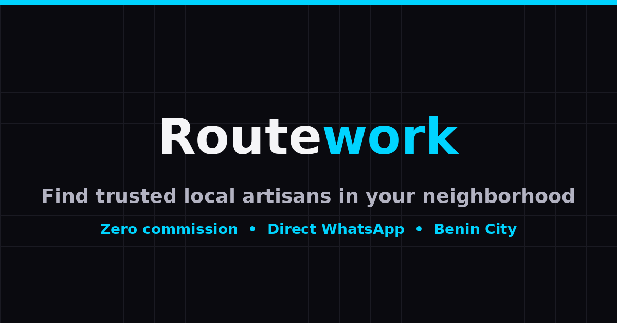ROUTEWORK NIGERIA homepage preview